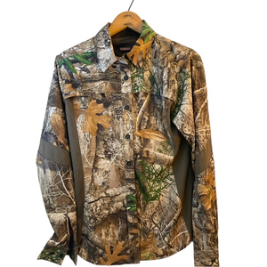 Magellan Camo Long Sleeve Button Up Youth M‎ Shirt
